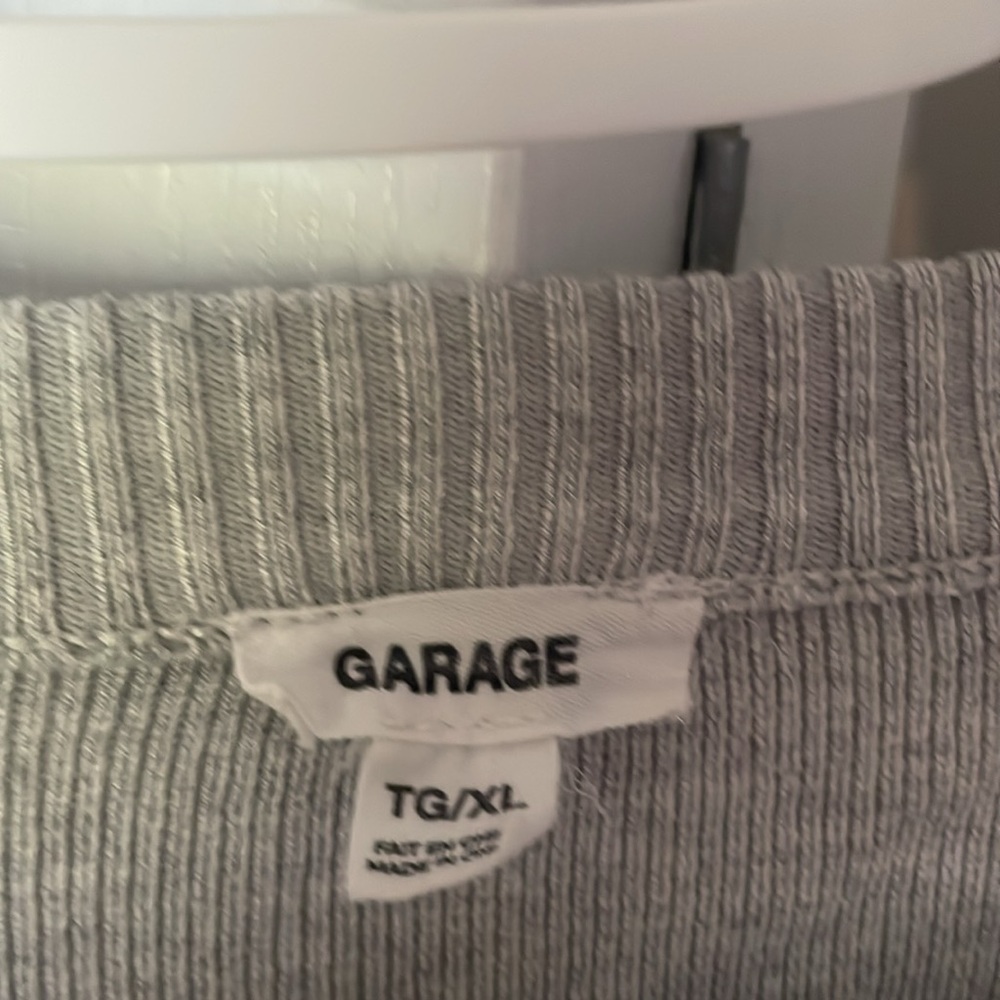 Garage Light Gray Ribbed Sweater - Picture 2 of 3